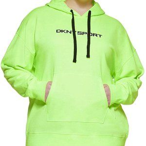 NWT DKNY SPORT PLUS FRENCH TERRY LOGO HOODIE - 1x